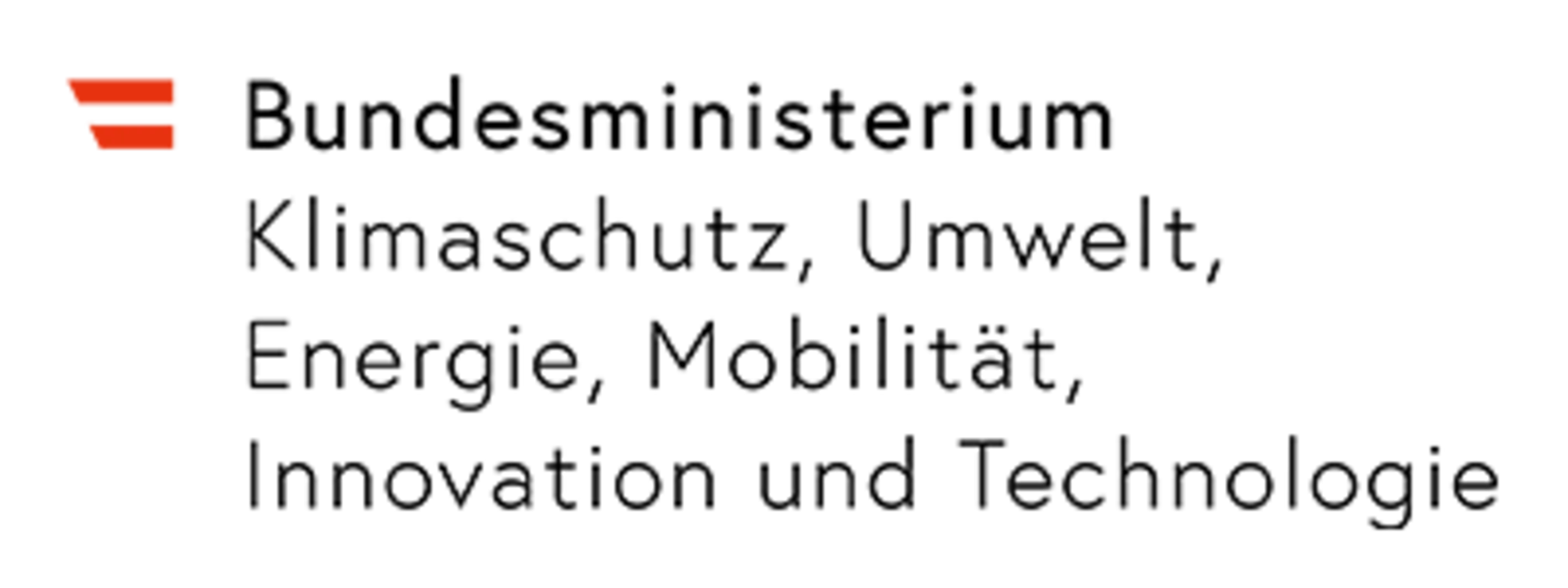 Bundesministerium für Klimaschutz, Umwelt, Energie, Kobilität, Innovation und Technologie Logo